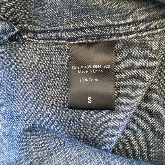 Jenni Kayne O’Keefe Denim Button Down Shirt Small - Picture 8 of 8